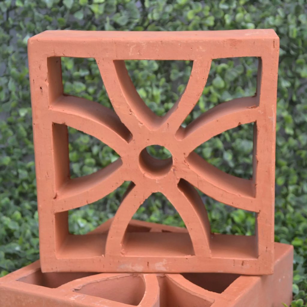 Gạch đất nung Mỹ Xuân 20×20 tứ diệp D01 01