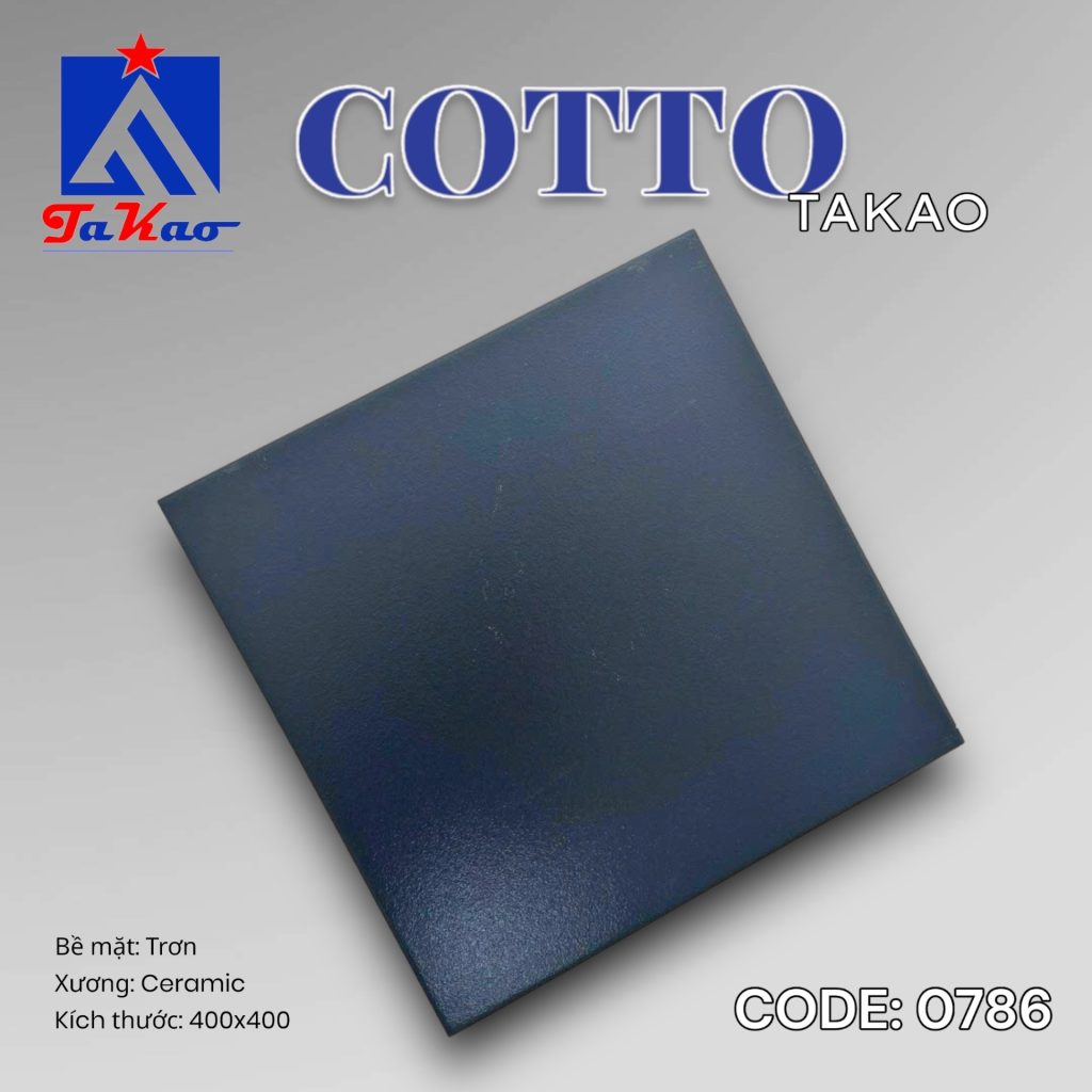Gạch đất nung Takao 40×40 men ghi 0786 01