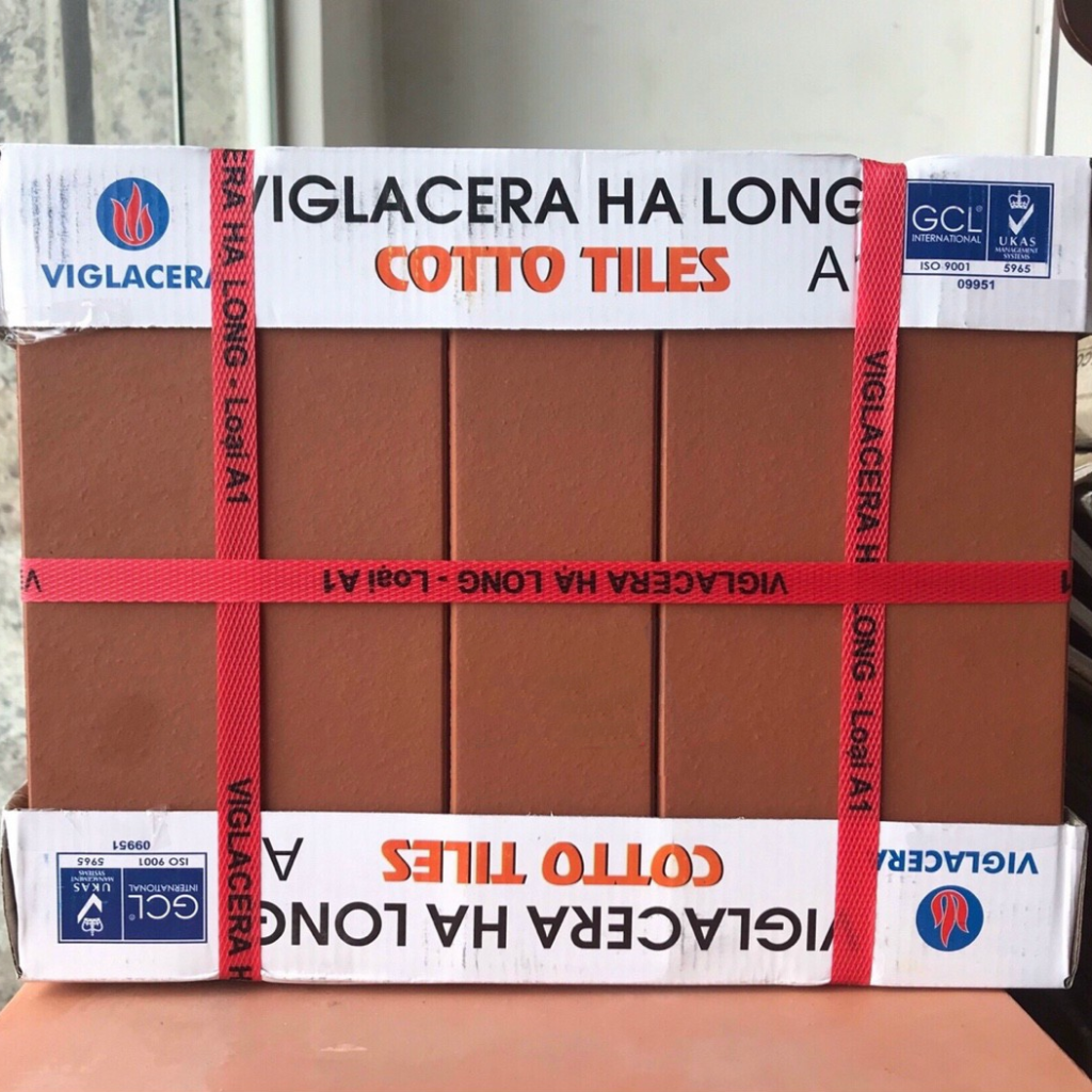 Gạch đất nung Viglacera Hạ Long 6×24 đỏ đậm CT01B 01