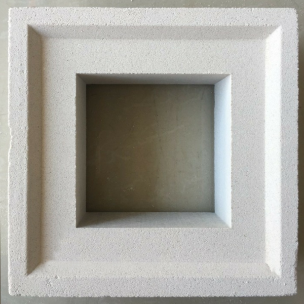 Gạch không nung bông gió 19×19 vuông trắng 01