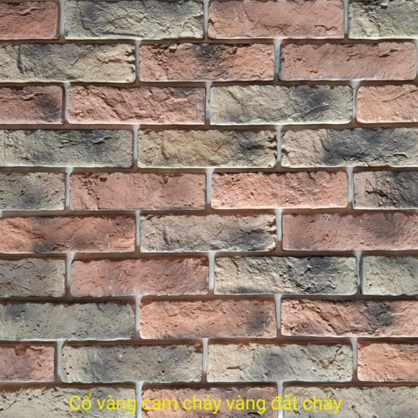 Gạch không nung cổ 5×18 vàng cam cháy, vàng đất cháy 01
