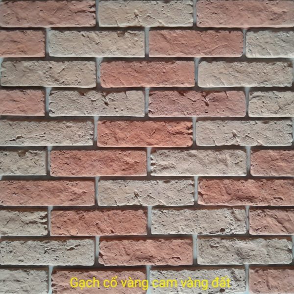 Gạch không nung cổ 5×18 vàng cam, vàng đất 01