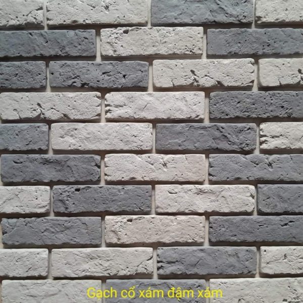 Gạch không nung cổ 5×18 xám đậm, xám 01