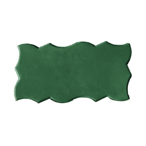 Gạch không nung con sâu 11x22x6 bóng xanh lá 01